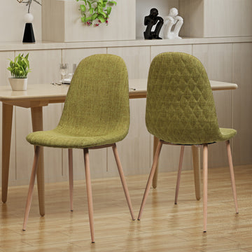 Dining Chair Green Fabric