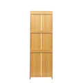 Rattan Door Bookshelf Display Case With Drawer