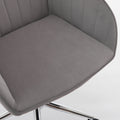 Ty Office Chair Gray Velvet