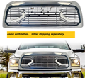 Chrome Big Horn Style Front Grille For 2013 2014 2015 2016 2017 2018 Dodge Ram 2500 3500 Matt Black Abs Abs