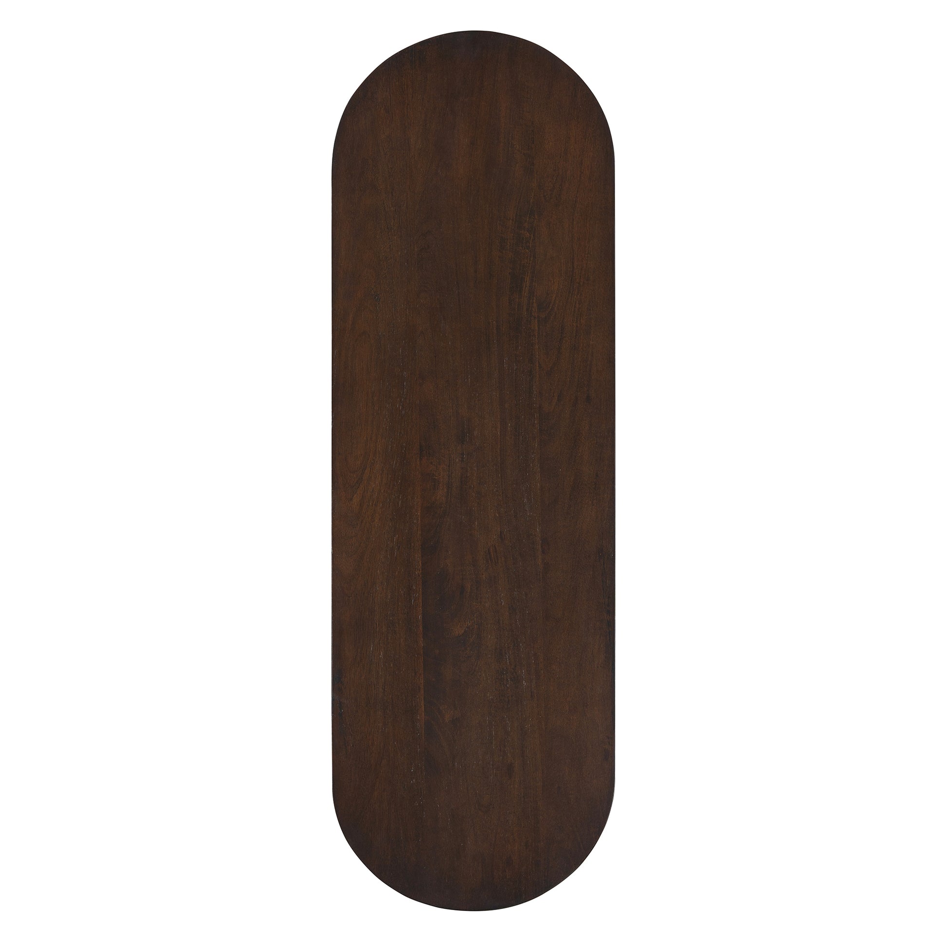 Elegant Minimalist Console Table With Rounded Edges And Sturdy Shelf Design For Entryway, Living Room Espresso Espresso Solid Wood Mdf