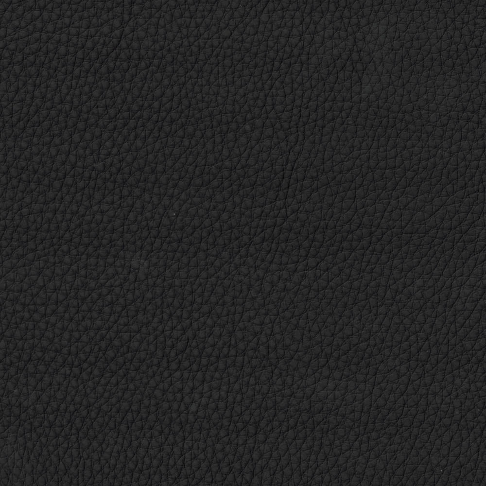 Elm Leather Sofa Black Down Filling Genuine Leather 2 Seat