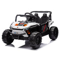 24V Kids Ride On Utv,Electric Toy For Kids W Parents Remote Control,Four Wheel Suspension,Low Start,Adjustable Speed,Multimedia Player,Early Education,Bluetooth,Rear Storage Space For Kids Aged 3 .