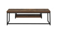 Bob Weathered Oak & Black Metal Finish Tv Stand Black,Oak 40 49 Inches Synthetic Wood