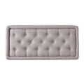 Hyatt Storage Ottoman Grey Fabric