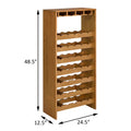 Oak 7 Tier Wine Rack Oak Kitchen Wood