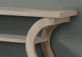 Accent Table, Console, Entryway, Narrow, Sofa, Living Room, Bedroom, Brown Laminate, Contemporary, Modern Taupe Mdf