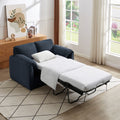 Chenille Sofa Bed Modern Convertible Couch With Plush Comfort And Durable Design For Living Room And Bedroom Blue Chenille 2 Seat