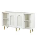 Dresser Drawer Cabinet,Bar Cabinet,Lockers,Sideboard,Buffet Sideboard,Buffet Service Desk,Storagecabinet,Changhong Glass Sliding Door, For Bedroom, Living Room, Kitchen Corridor, Color: White 5 Or More Spaces Barn Door White Primary Living Space Glass