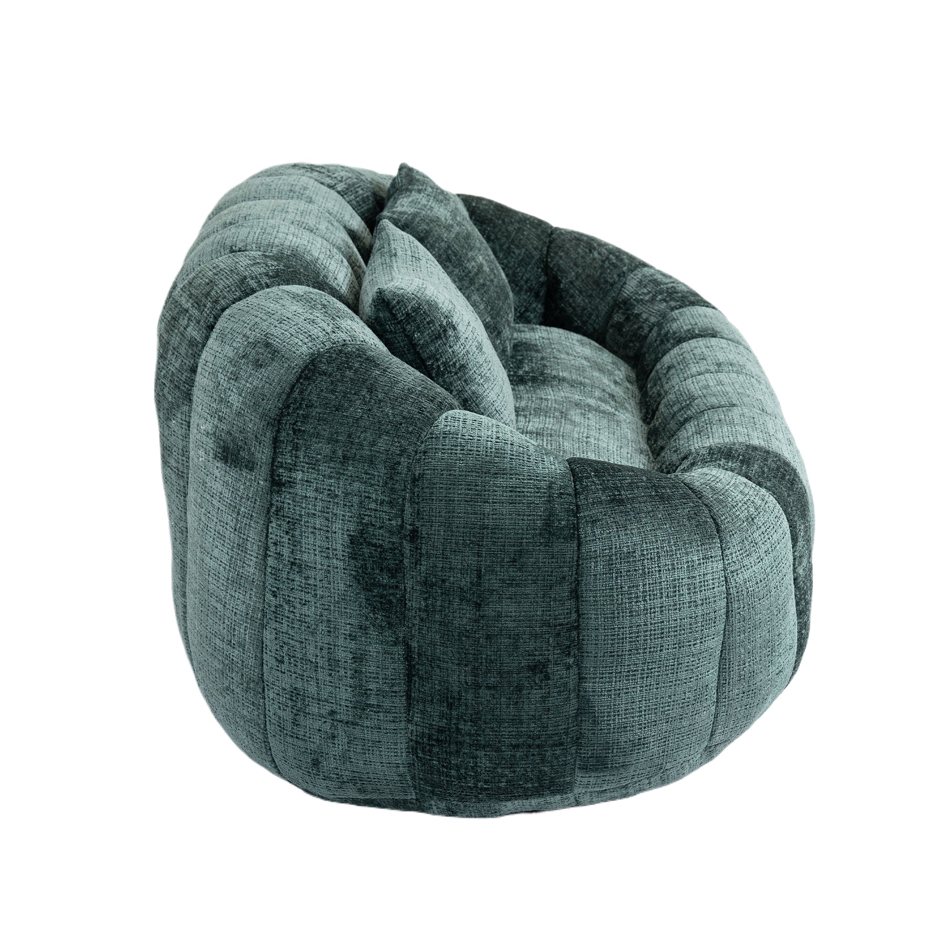 Coolmore Bean Bag Sofa Lazy Sofa Durable Comfort Lounger High Back Bean Bag Chair Couch For Adults And Kids, Indoor & Outdoor, Accent Floor Soft Lounge Chair Emerald Chenille Emerald Foam Chenille 2