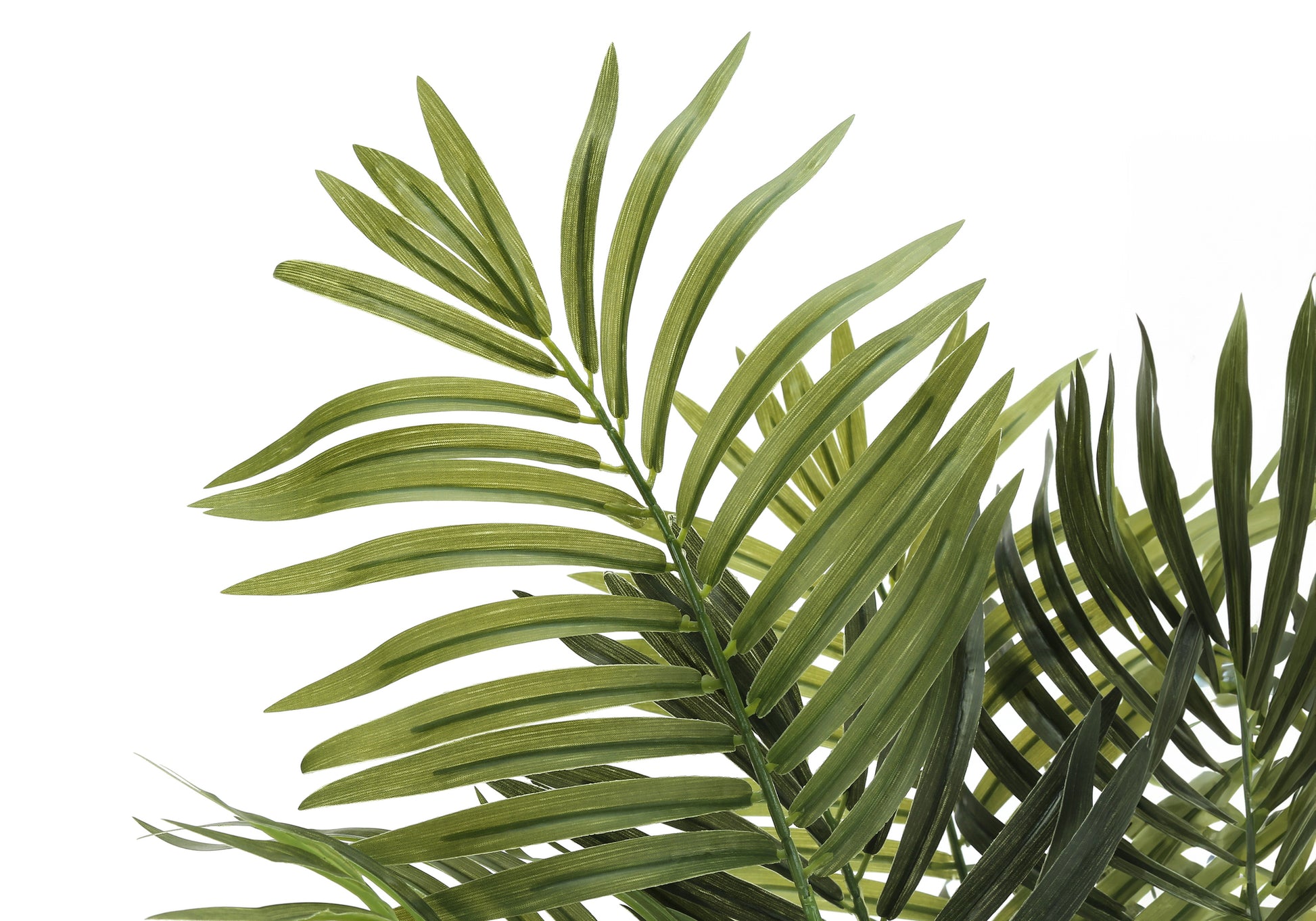 areca palm artificial plant Artificial Plant, 47" Tall, Areca Palm Tree, Indoor, Faux, Fake, Floor, Greenery, Potted, Real Touch, Decorative, Green Leaves, Black Pot Green