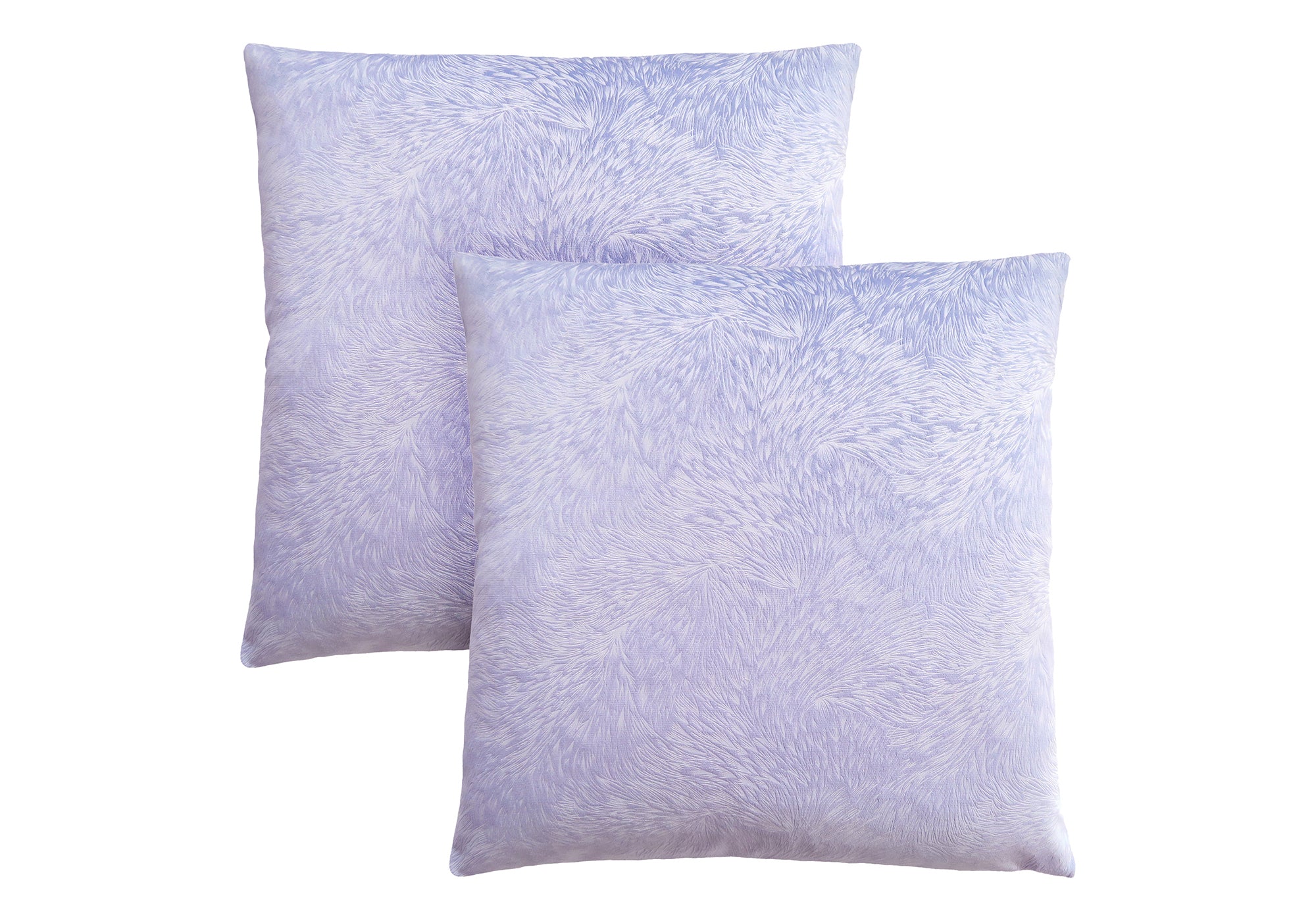 Pillows, Set Of 2, 18 X 18 Square, Insert Included, Decorative Throw, Accent, Sofa, Couch, Bedroom, Purple Hypoallergenic Polyester, Modern Purple Polyester Polyester