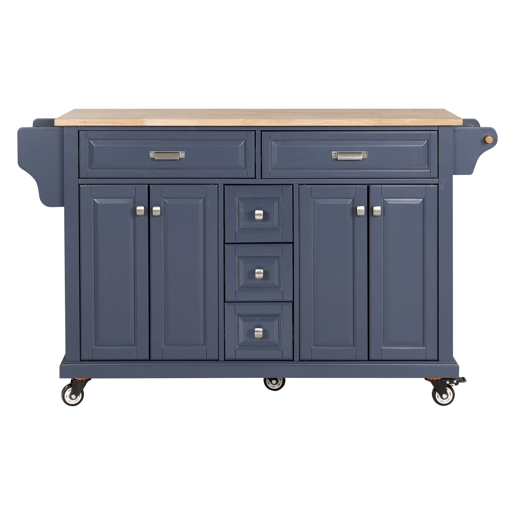 Cambridge Natural Wood Top Kitchen Island With