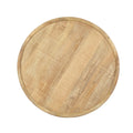 Round Table K D Natural Black Wood