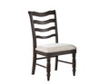 Hutchins Side Chair Set Of 2 Dark Brown Dark Brown Wood