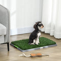 Pawhut Dog Grass Pad With Tray, 26