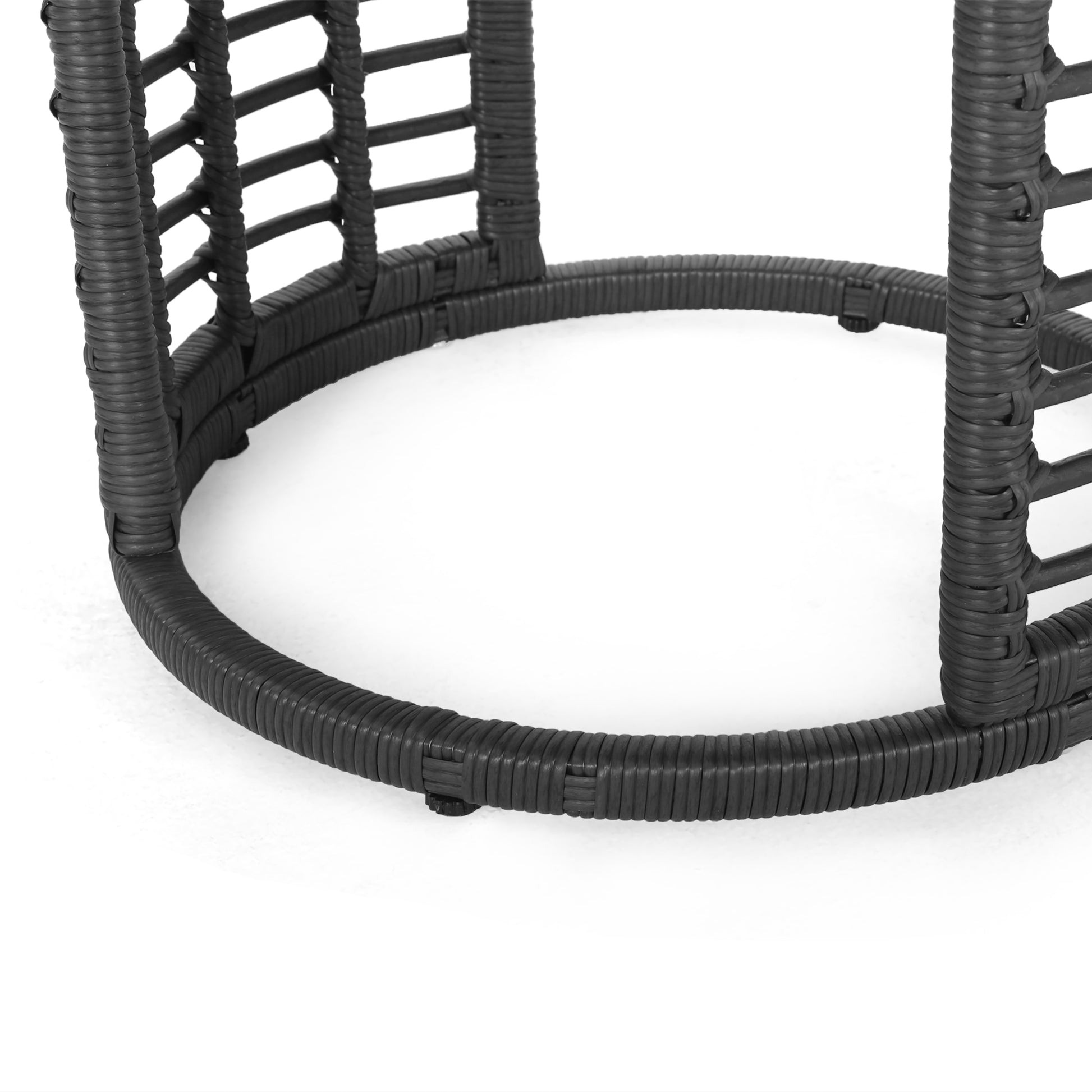 Tatiana Side Table Grey Rattan