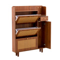 Modern Minimalist Storage Cabinet, Japanese Rattan Shoe Cabinet, Bed Top Cabinet, Small Home Furniture. Suitable For Corridors And Living Rooms. Gz Di 03 Wood Mdf