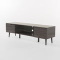 Tv Stand Gray 50 59 Inches Mdf Metal