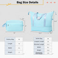 2 Piece Luggage Set With Bags Expanable Spinner Wheels Abs Lightweight Suitcase With Tsa Lock 20Inch 28Inch Light Blue Abs