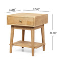 Nightstand Natural Wood