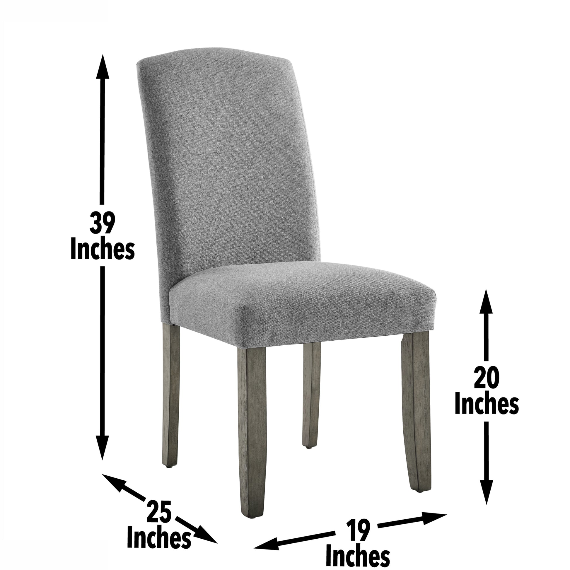 Emily 7 Piece Dining Set Dark Gray Dark Gray Marble