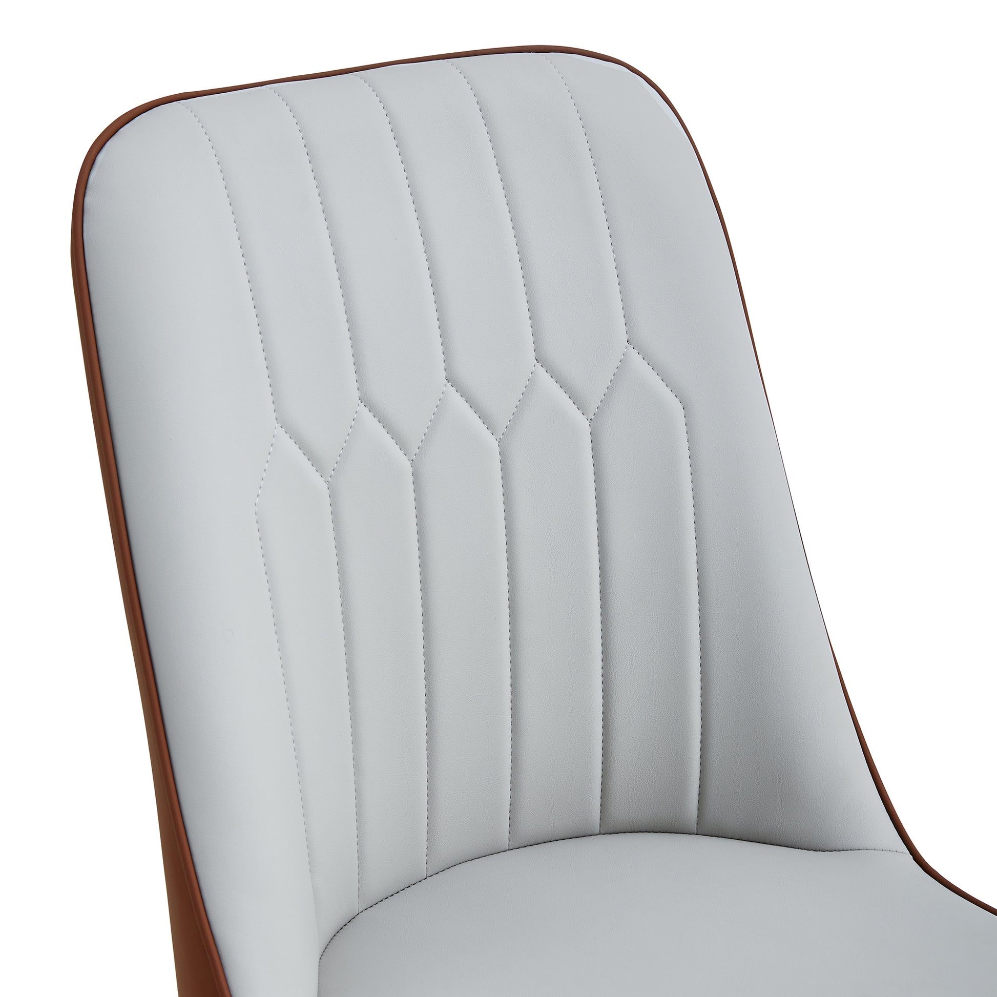 Table And Chair Set.Modern Rectangular Dining Table With Black Textured Stickers Glass Tabletop And Gold Plated Metal Legs.Paried With 6 Comfortable Chairs With Pu Seats And Black Metal Legs. Black Gold,Brown,Light Gray Seats 6 Glass Metal