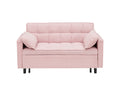 Folding Sofa Bed With Adjustable Back Access To Sofa Recliner Single Bed Adult Modern Chair Bed ,Pink Pink Corduroy 2 Seat