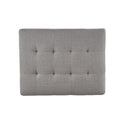 Chaise Ottoman Dark Grey Fabric