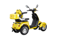 Fastest Mobility Scooter With Four Wheels For Adults & Seniors Yellow Abs Pc