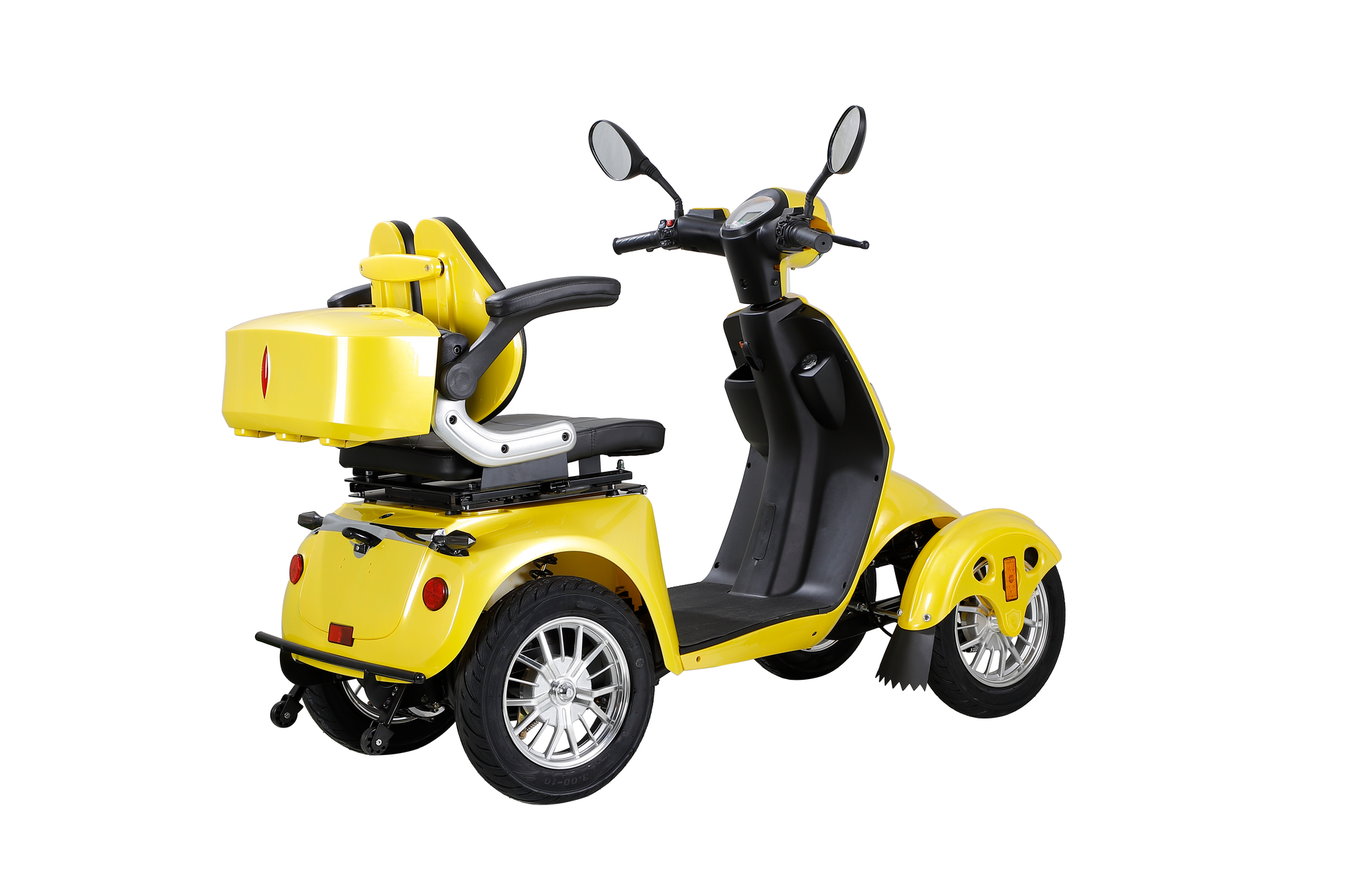 Fastest Mobility Scooter With Four Wheels For Adults & Seniors Yellow Abs Pc