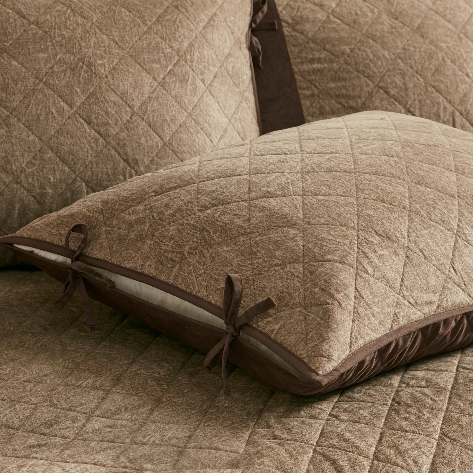 6 Piece Reversible Daybed Cover Set Brown Daybed Brown Microfiber