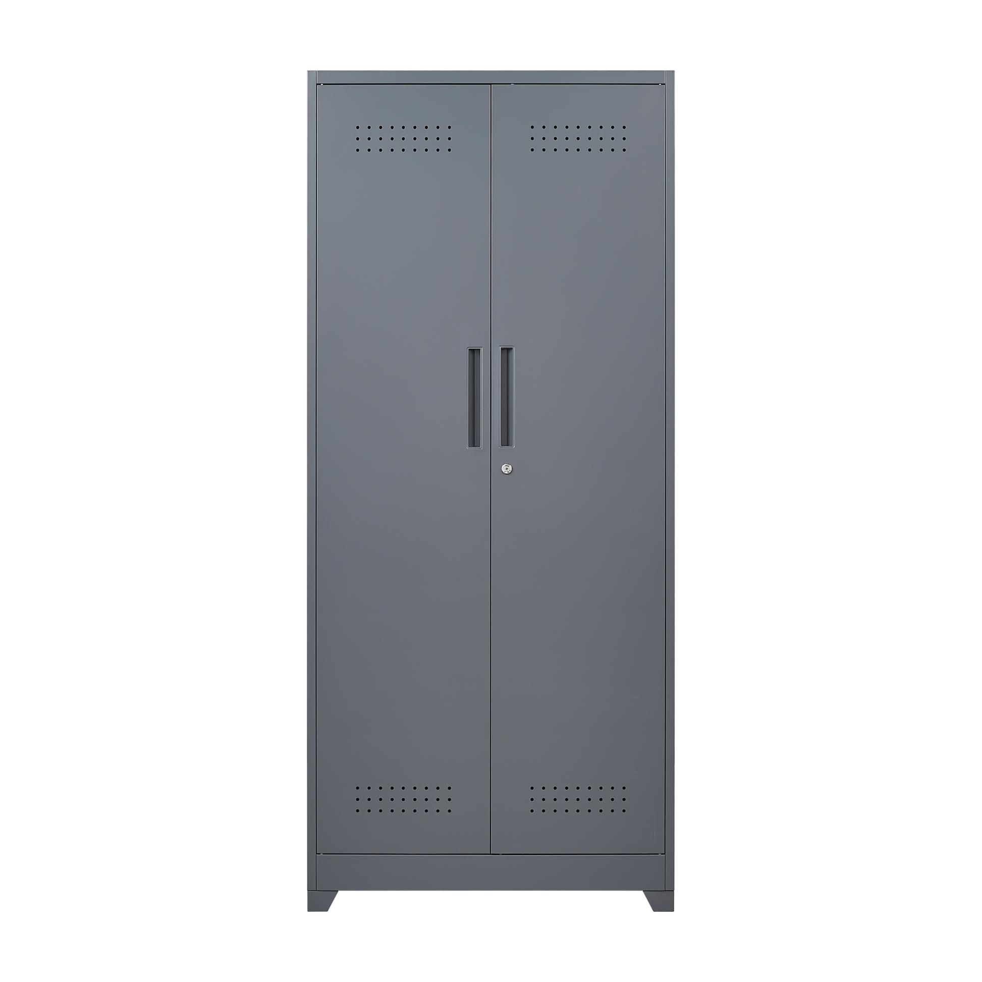 Metal Storage Cabinets, Cleaning Tool Cabinet With Locking Door, Tall Broom Tool Organizer And Storage, Large Storage Cabinet For Kitchen, Pantry, Office, Shop 3 4 Shelves Grey Door Locks Modern Metal