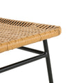 Light Brown Chair 2 Dark Brown Accent Table Dark Brown,Light Brown Acacia Wood,Pe Rattan Iron