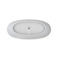 59 Small Size Solid Surface Stone Bathroom Freestand Bathtub White Oval Bathroom Freestanding Tubs Matte 59 61 In Modern Soaking Center Solid Surface Solid Surface