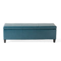 Glouster Storage Ottoman V2 Teal Pu