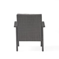 Honolulu Chat Set S 5 Grey Silver Pe Rattan Iron Waterproof Fabric