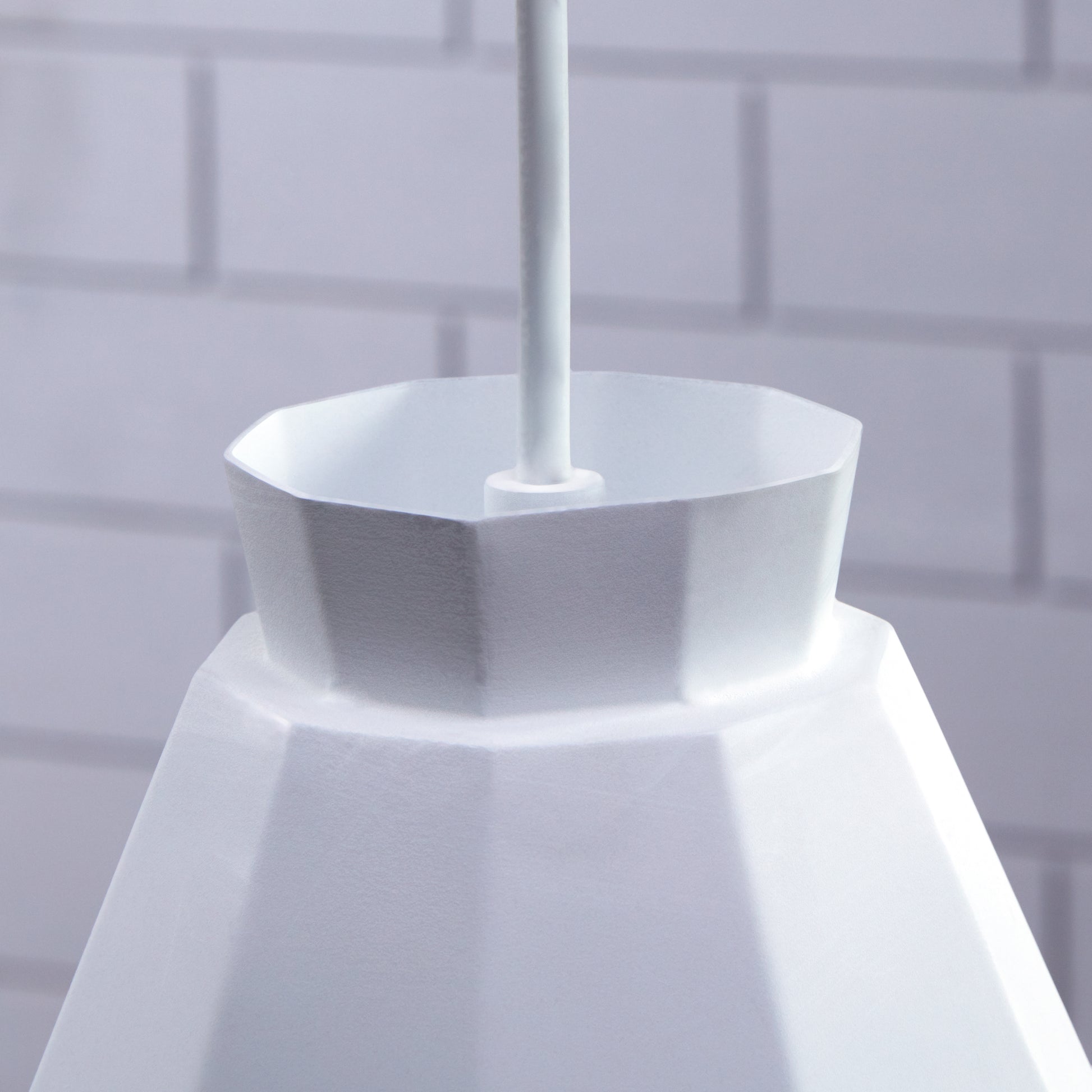 Millie White Midcentury Modern Pendant Lamp White Iron