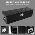 39 Inch Truck Bed Tool Box Aluminum Heavy Duty Trailer Tool Box For Pickup Truck Bed Rv Toolbox With Handle And Lock Black Black Aluminium