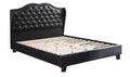 Full Bed In Black Full Black Bed Frame Faux Leather Faux Leather