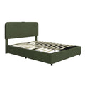 Upholstered Platform Full Size Hydraulic Storage Bed, Lift Up Storage Bed With Rgb Led Light, Bluetooth Speaker, No Box Spring Needed, Lychee Velvet, Green Full Green Velvet Fabric Metal