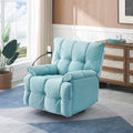 Single Chair Cyan Comfortable Seat, The Seat Is Soft And Comfortable, Suitable For Small Living Room Space Single Sofa Cyan Velvet 1 Seat