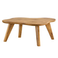 Modern Minimalist Wood Color Table Top. Solid Wood Legs, Cloud Shape To Give You A Experience, Computer Desk. The Game Table. Suitable For Dining And Living Rooms. Wood Mdf