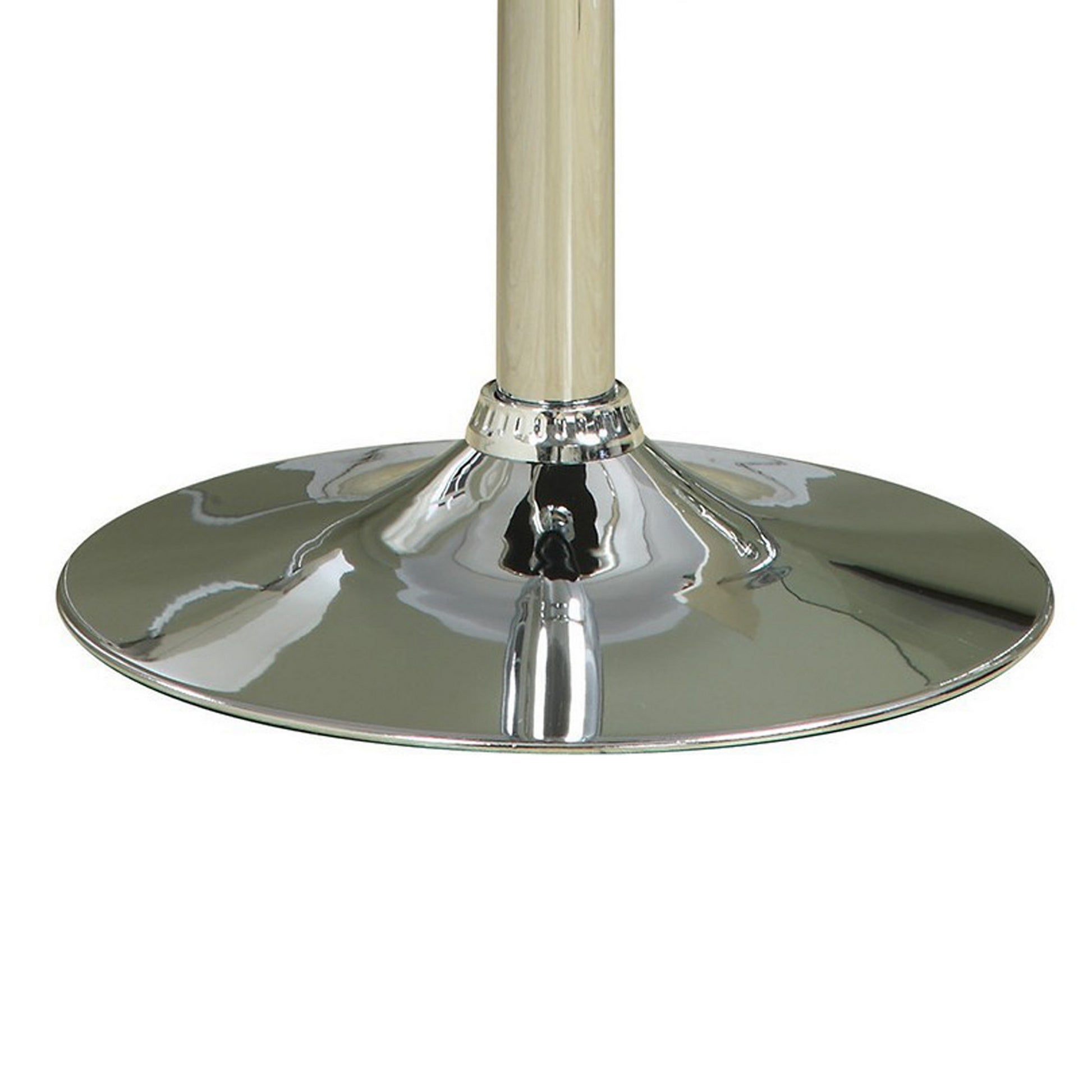 Swivel Adjustable Bar Stool, Black, Set Of 2 Black And Silver Fabric