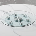 Double Layer Rotatable Round Glass.The Rotatable Design Makes It More Convenient To Retrieve And Place Items.The Upper Glass Has A Diameter Of 20 Inches, While The Lower Glass15 Inches. Transparent Glass