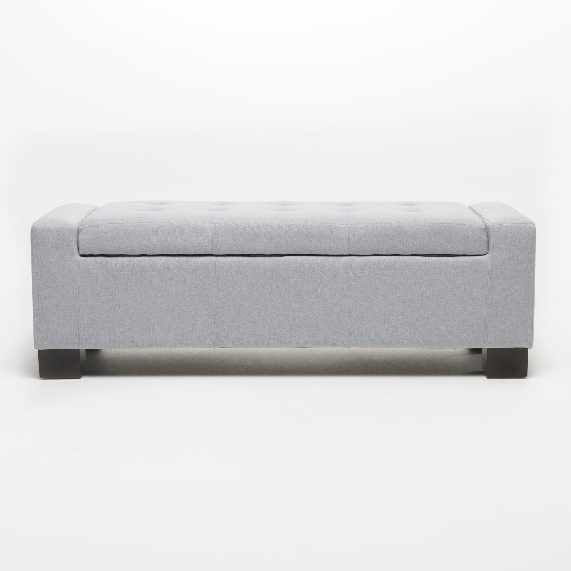 Guernsey Ottoman Light Grey Fabric