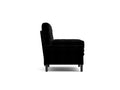 Black 2 Seater Sofa Sleeper With Recline Fuction Black Velvet Metal Primary Living Space Medium Soft Loose Back Pillow Top Arms Foam Fabric Metal 2 Seat