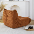 Floor Sofa Bean Bag Chair For Adults Fireside Bean Bag Lounger Memory Foam Chair For Home, Office, Apartment Or Gaming Venue Caramel Polyester Primary Living Space Firm Art Deco Armless Foam Polyester Blend