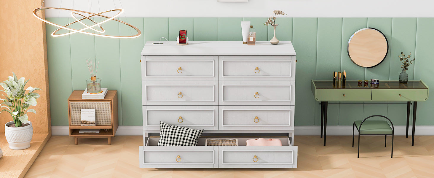 Queen Murphy Bed With Large Drawers,White Queen White Plywood