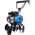 Gas Powered 4 Cycle 2 In 1 Tiller And Cultivator,78.5Cc With Handle 18In Till Width,Epa Complaint Blue Steel